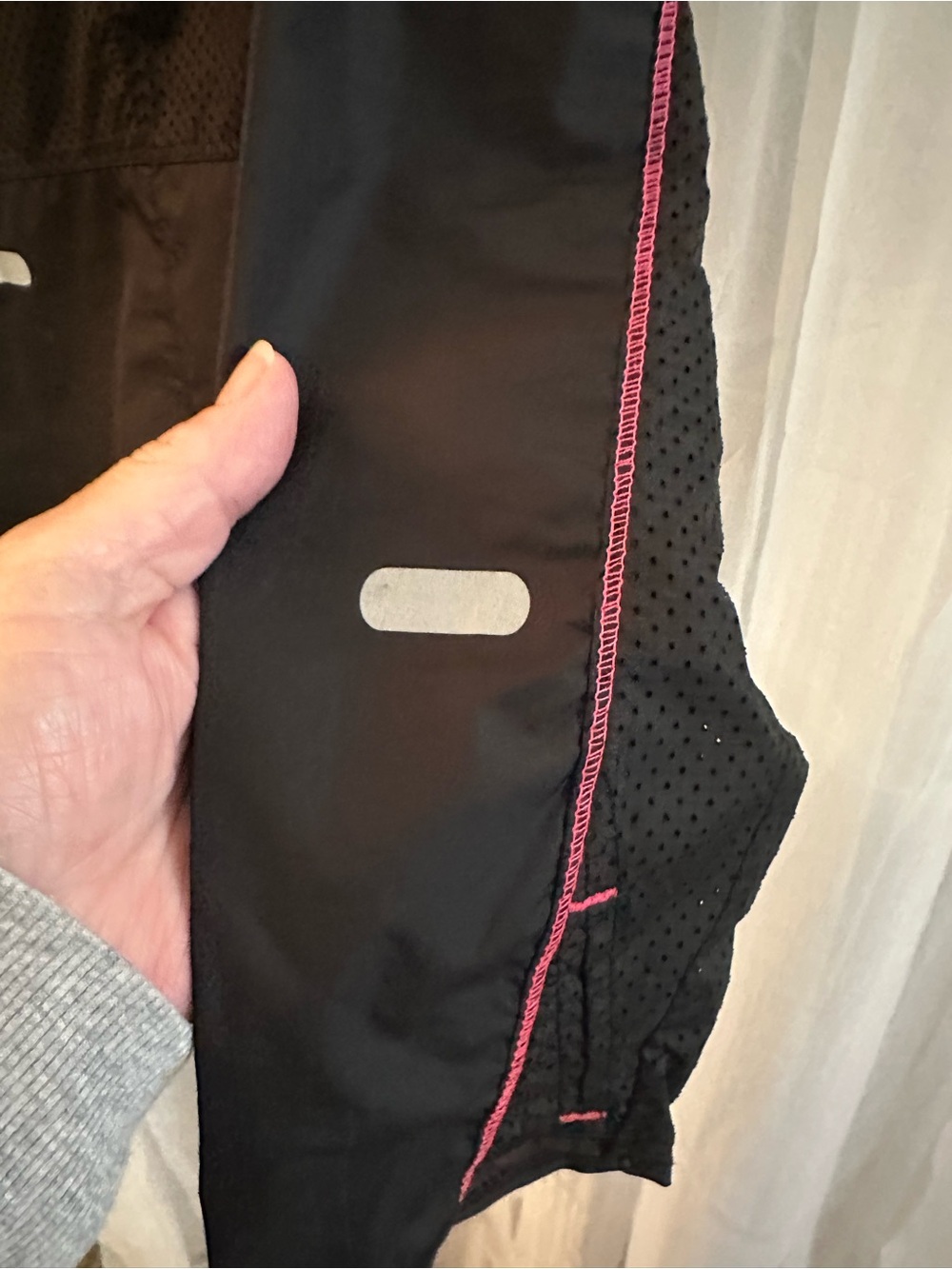 Avalanche Black Women's Hooded Rain Jacket with Pink Trim - Picture 7 of 13